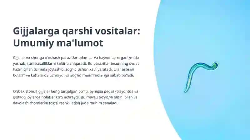 Gijjalarga qarshi vositalar: Umumiy ma'lumot 2