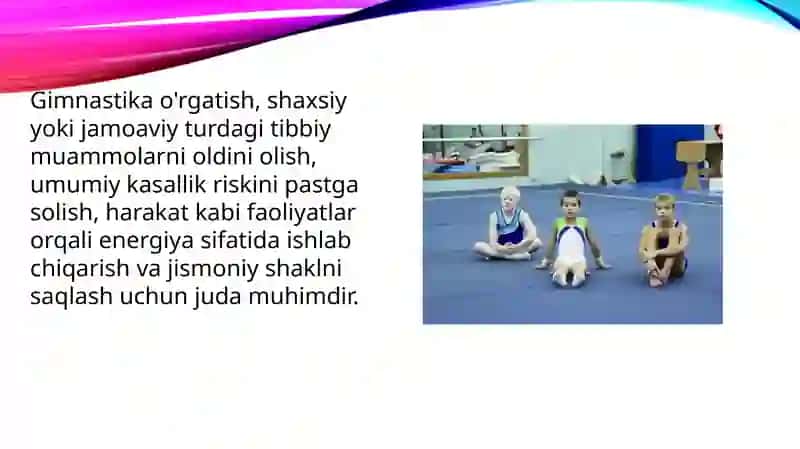 Gimnastikada umumiy va maxsus tayyorgarlik mashqlari bo‘yicha to‘garaklarni tashkil qilish metodikasi 2