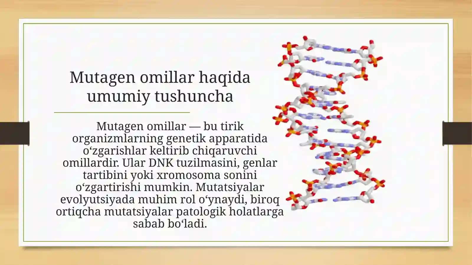 Organizmning mutagen omillarga chidamliligi. Tomas Morganning xromosoma nazariyasi. Jins genetikasi 2