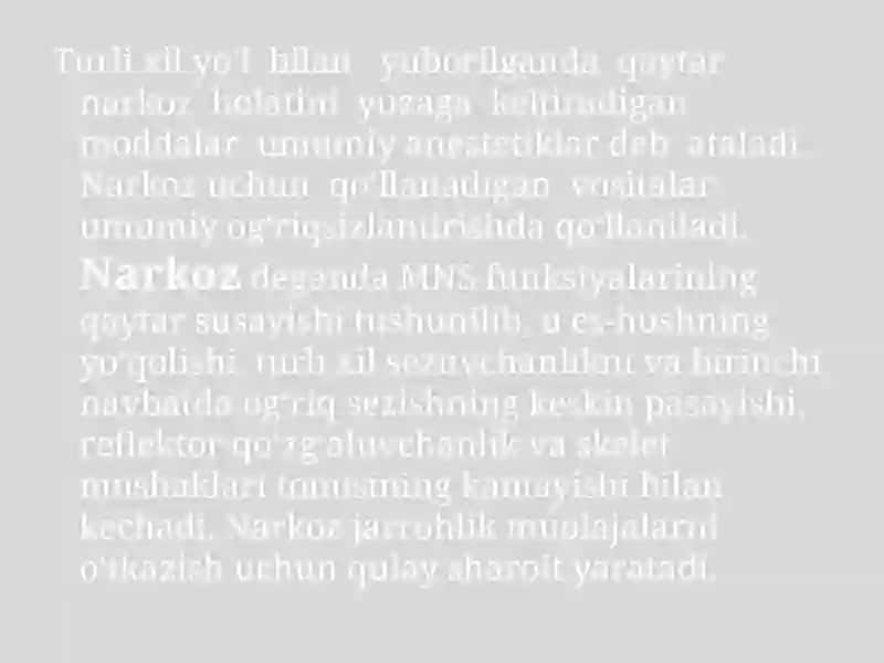 Parkinson kasalligini davolashda ishlatiladigan dori vositalari 2