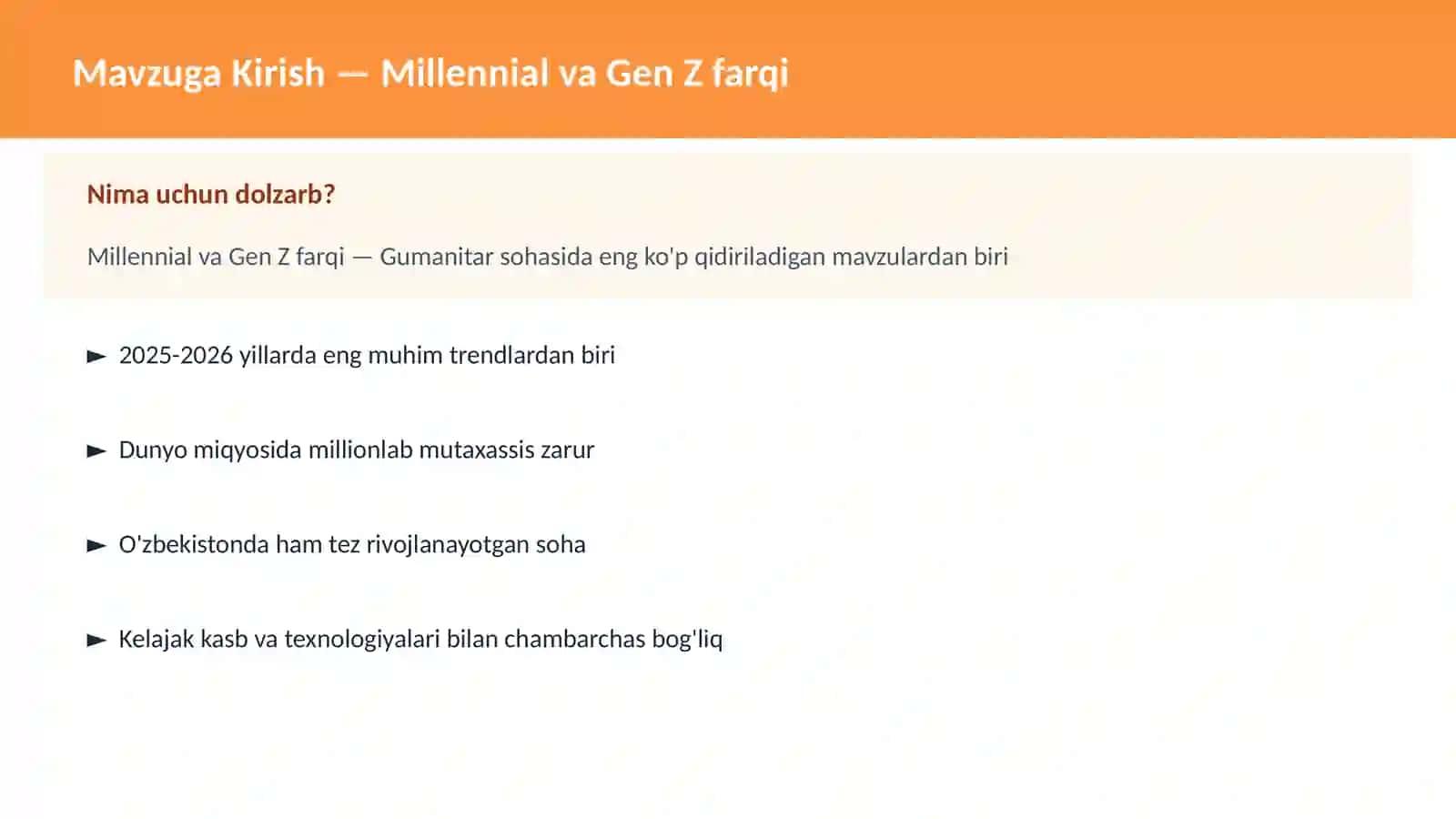 Millennial va Gen Z farqi 2