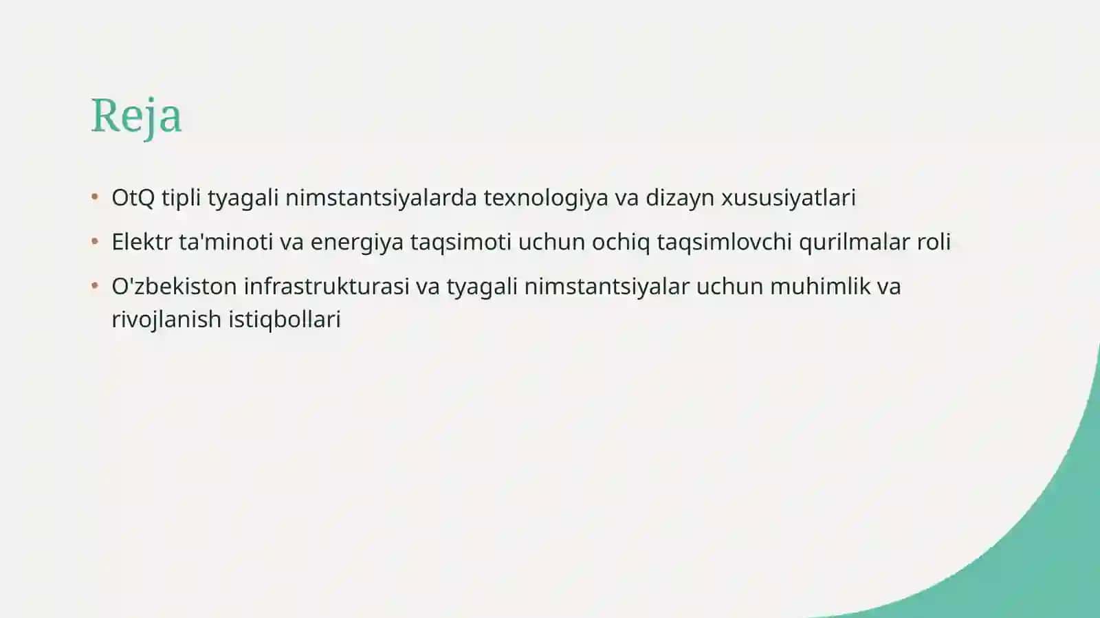 Ochiq taqsimlovchi qurilmalar (OTQ) tipli tyagali nimstantsiya 2