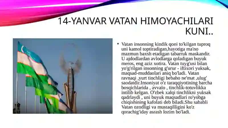 14-yanvar vatan himoyachilari kuni 2