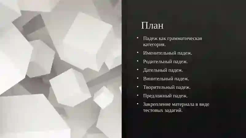 Падежная система русского языка 2