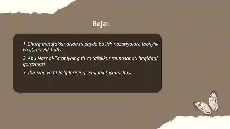 Sharq mutafakkirlarining til shakllanishiga oid qarashlari 2