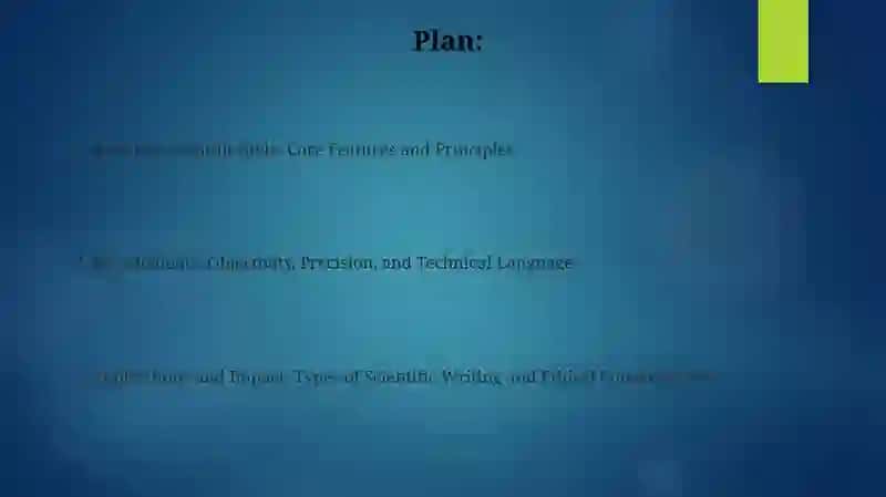 Features and Functions of Scientific Style 2