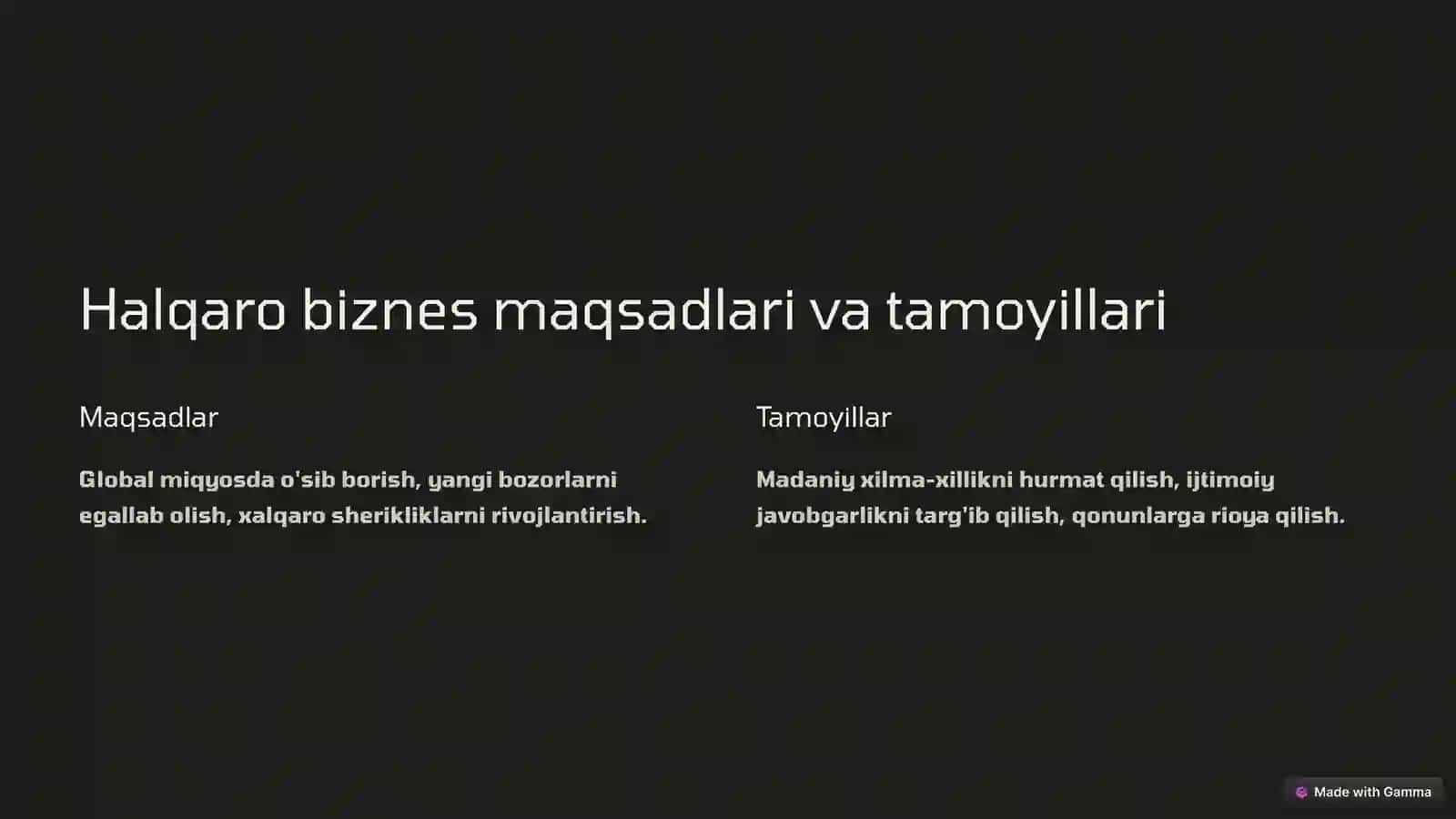 Xalqaro biznes dunyosiga kirish uchun muhim ko'rsatmalar 2