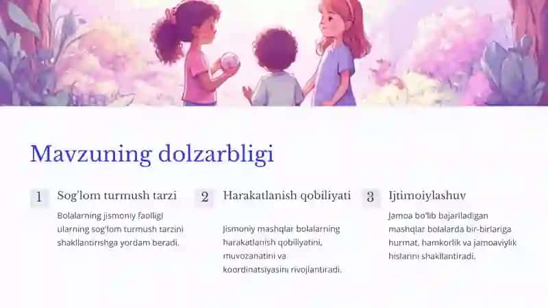 Umumrivojlantiruvchi mashqlar ( buyumlar bilan) 2
