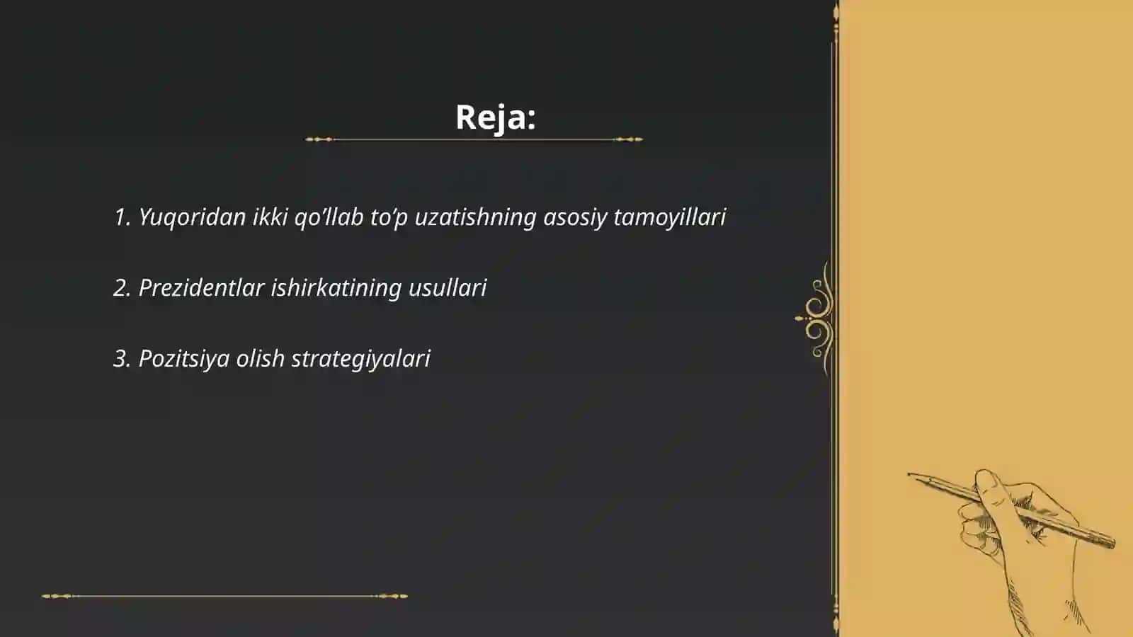 Yuqoridan ikki qo’llab to’p uzatish texnikasi 2