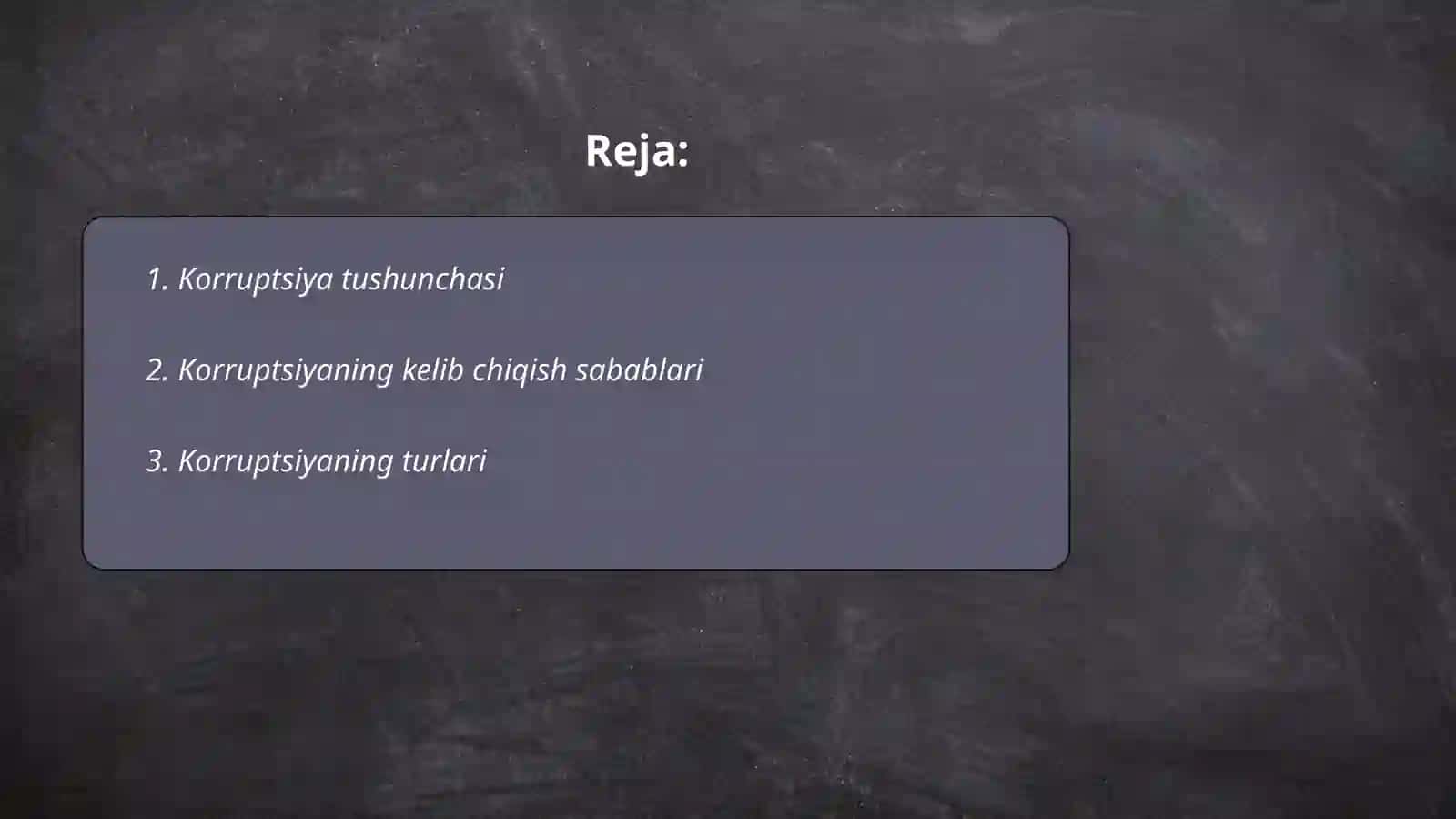 Korruptsiya tushunchasi va uning oqibatlari 2