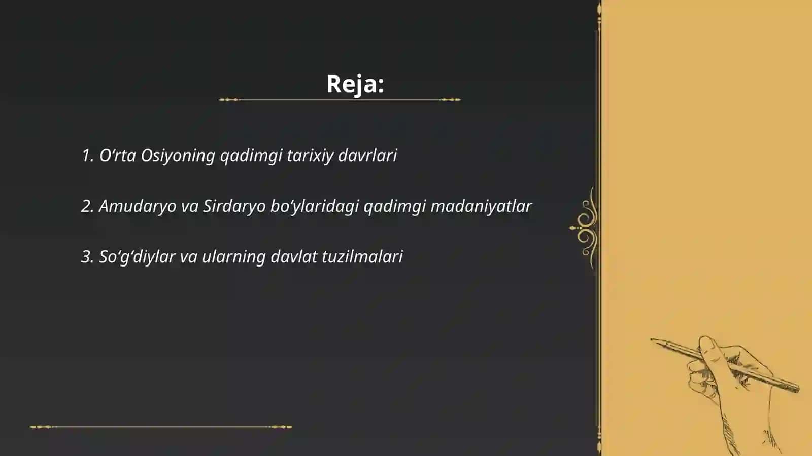 Oʻrta Osiyoning qadimgi xalqlar va davlat birlashmasi 2