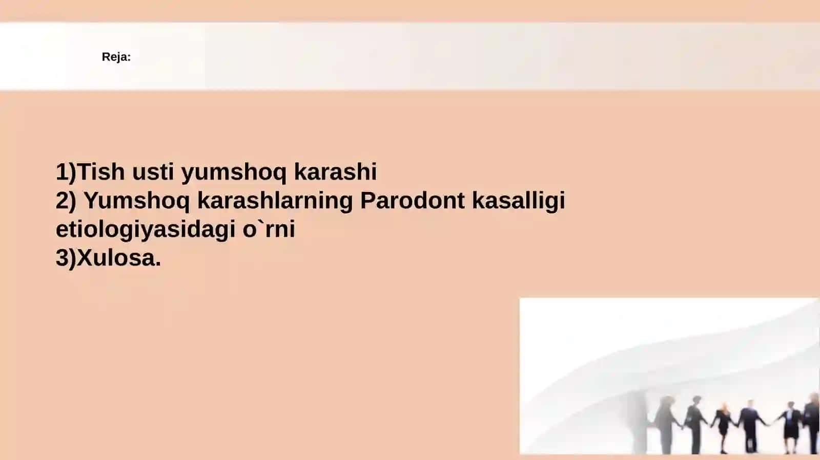 Tish usti yumshoq karashlari va ularning parodont kasalligi yuzaga kelishidagi o`rni. 2