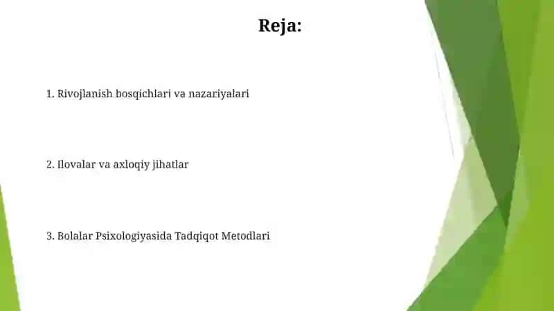 Bolalar Psixologiyasida Tadqiqot Metodlari 2