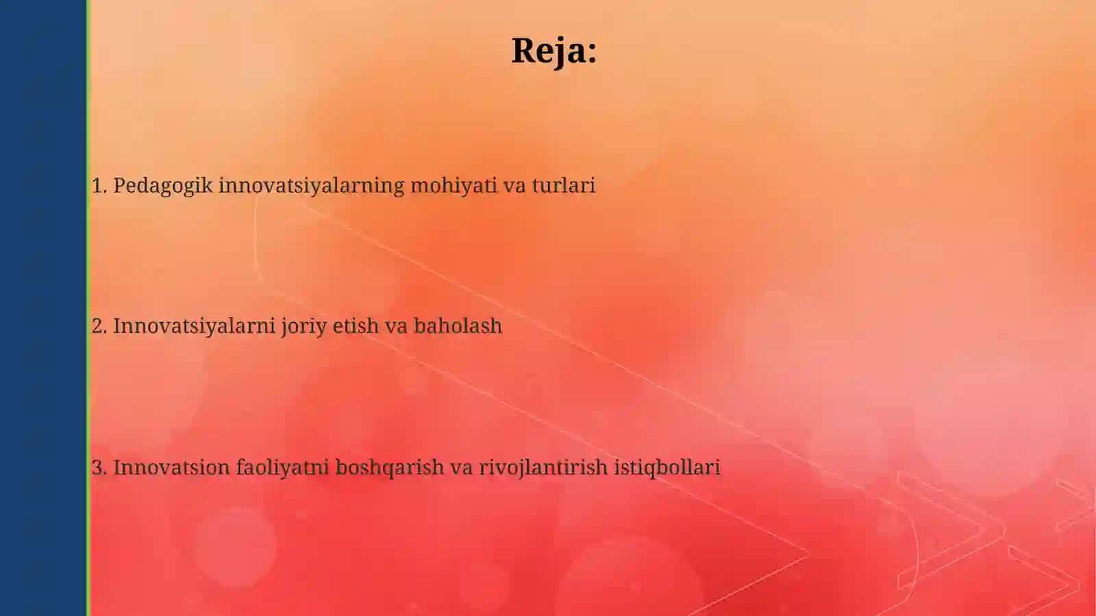 Pedagogning innovatsion faoliyati 2