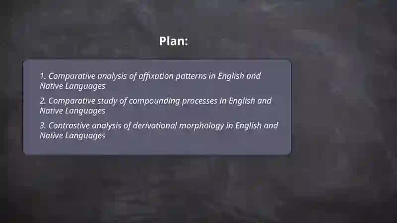 Comparative analysis of English and Native Languages words and word-formation types 2