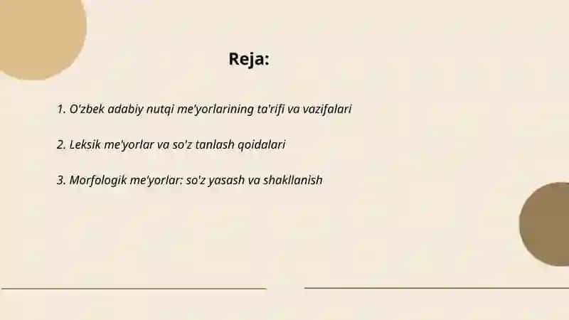 O'zbek adabiy nutqi me'yorlari 2