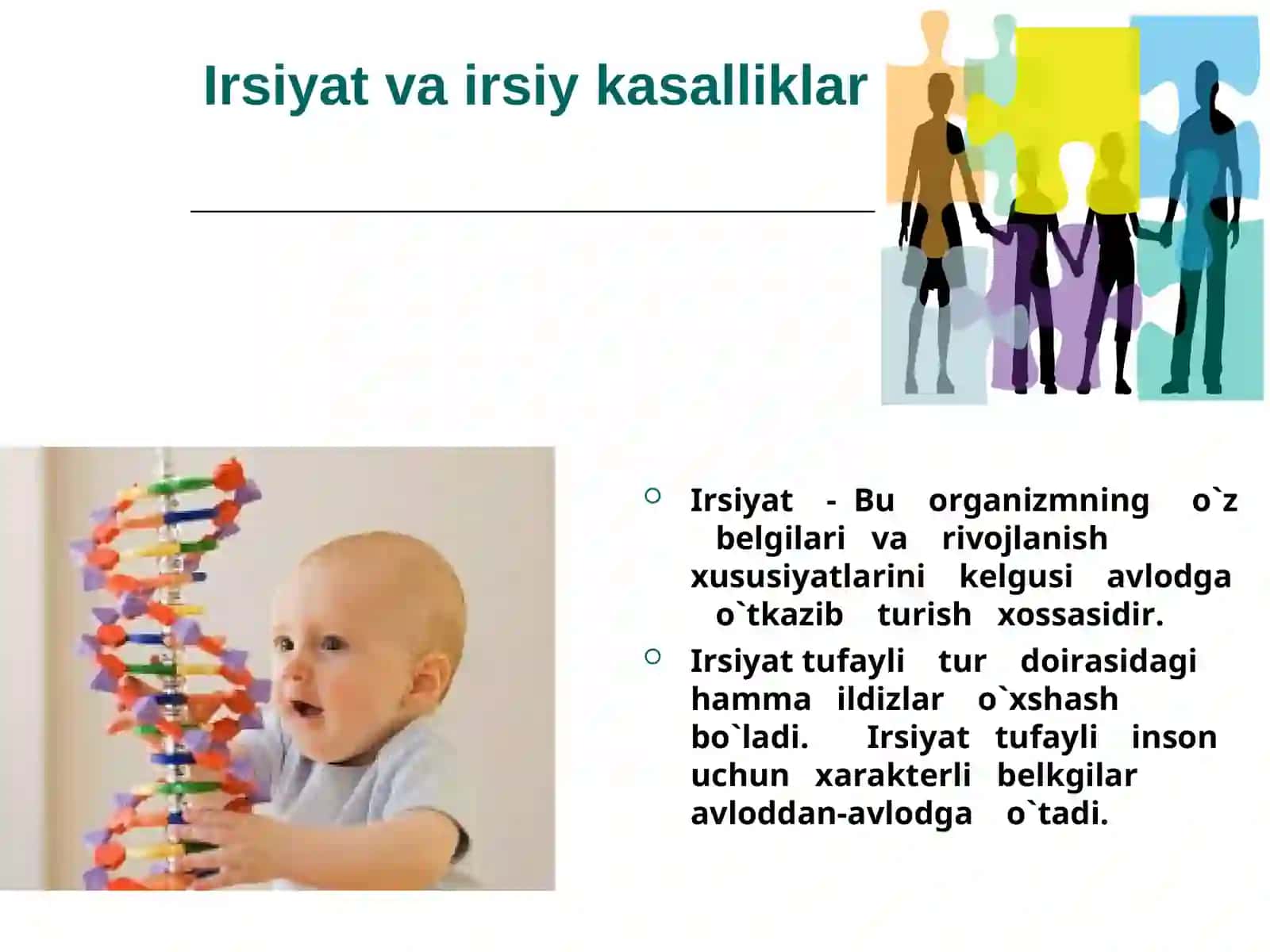 Irsiyat va irsiy kasalliklar 2