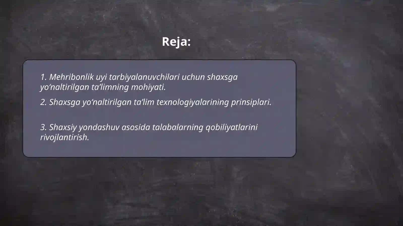 Mehribonlik uyi tarbiyalanuvchilari bilan olib boriladigan ijtimoiy -pedagogik faoliyatda shaxsga yoʻnaltirilgan taʼlim texnologiyalaridan foydalanish 2