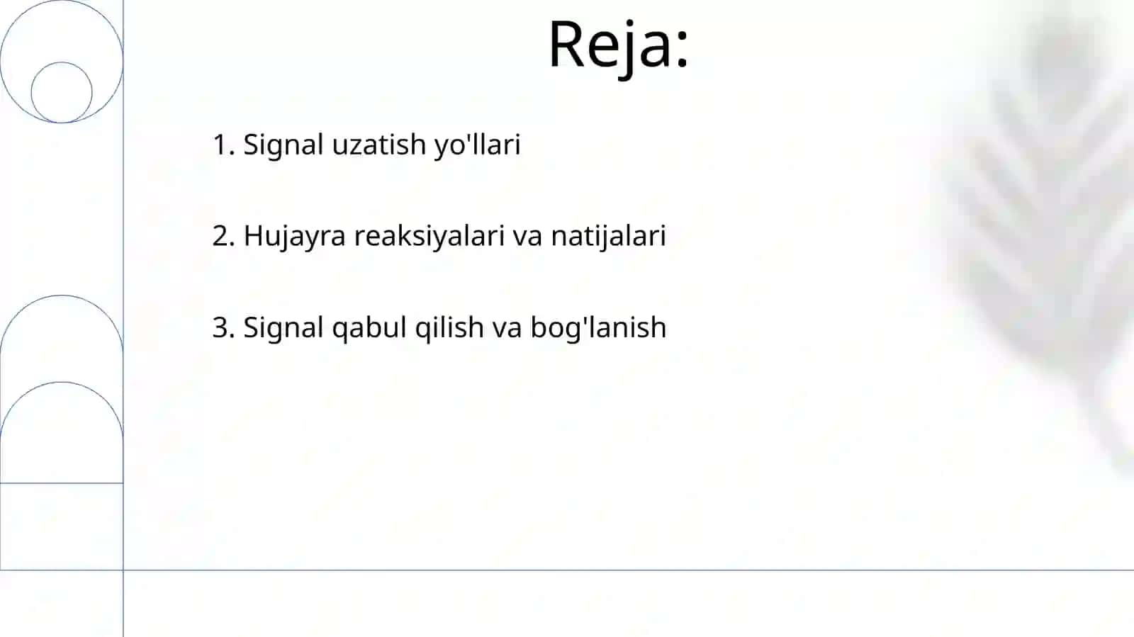 Signallarni membranalar orqali ótkazilishi 2