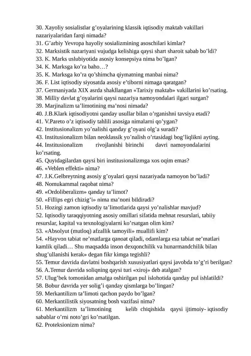 Iqtisodiy ta'limotlar tarixi fanining metodi 2