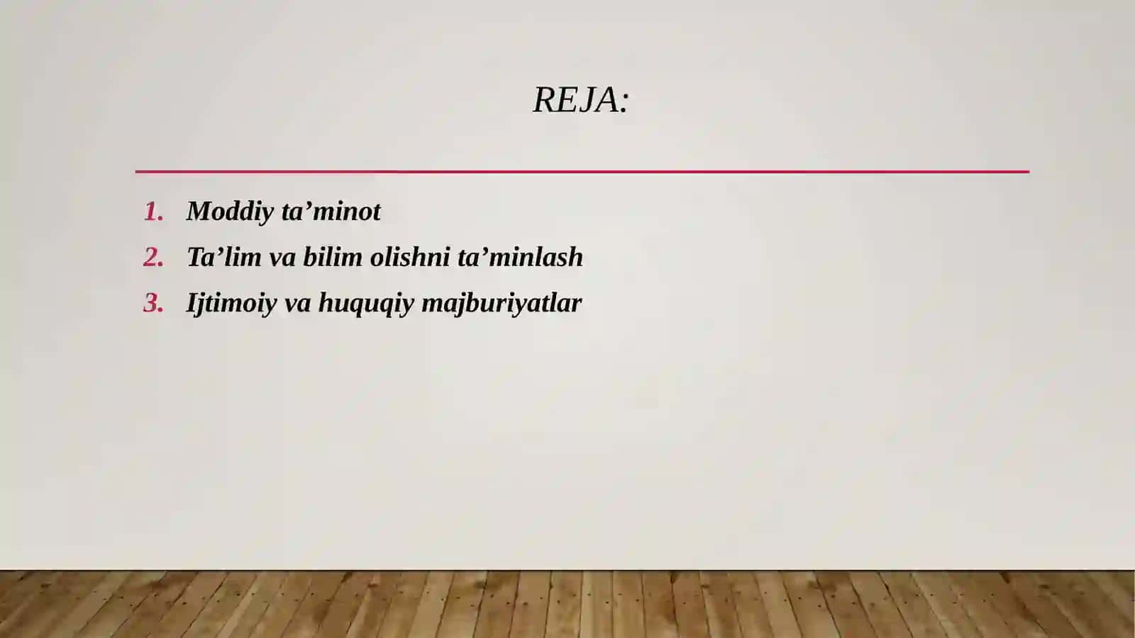 Ota-onalarning farzand oldidagi majburiyatlari 2