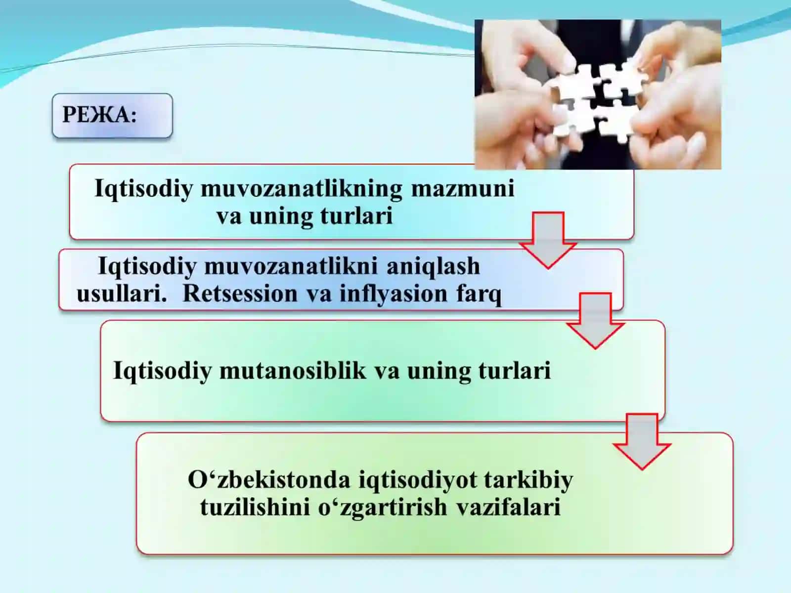 IQTISODIY MUVOZANATLIK VA NISBATLAR 2