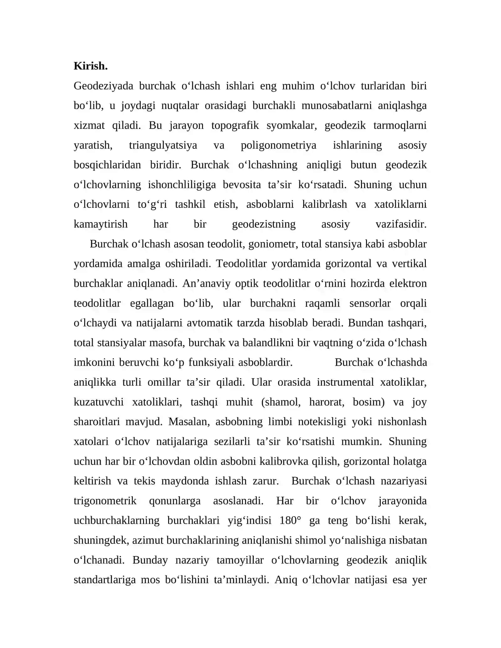 Burchak o‘lchash xatoliklar 2