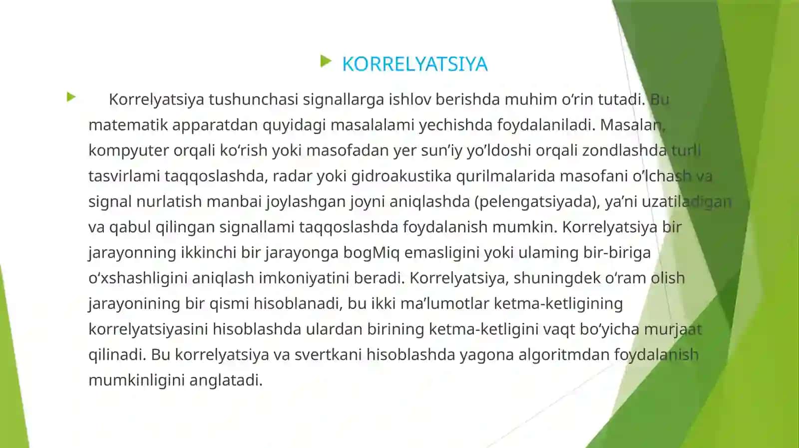 KORRELYATSIYA 2