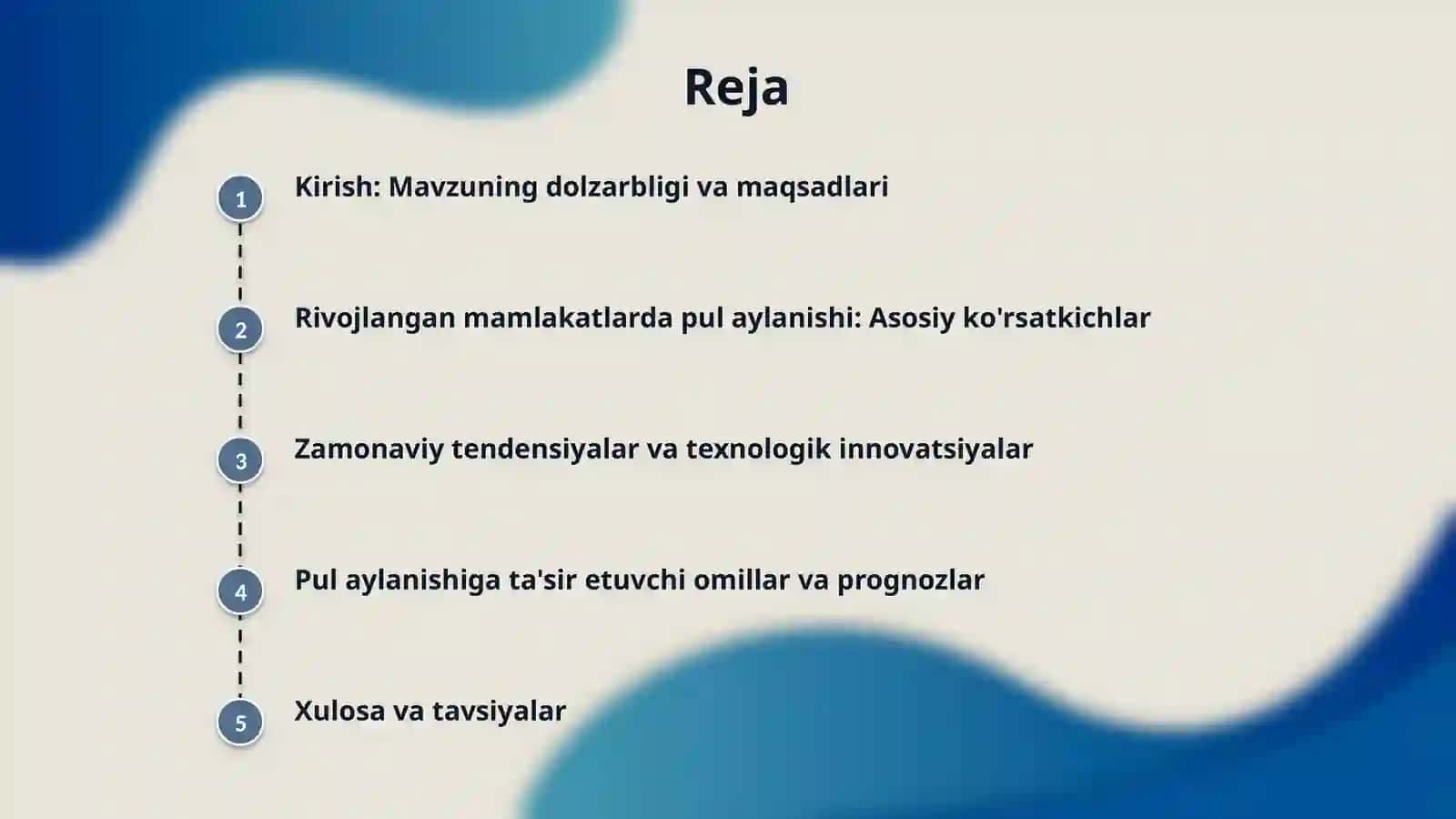 Rivojlangan mamlakatlarda pul aylanmasining o'ziga xos xususiyatlari 2