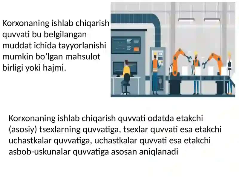 Ishlabchiqarish quvvati ni rejalashtirish 2