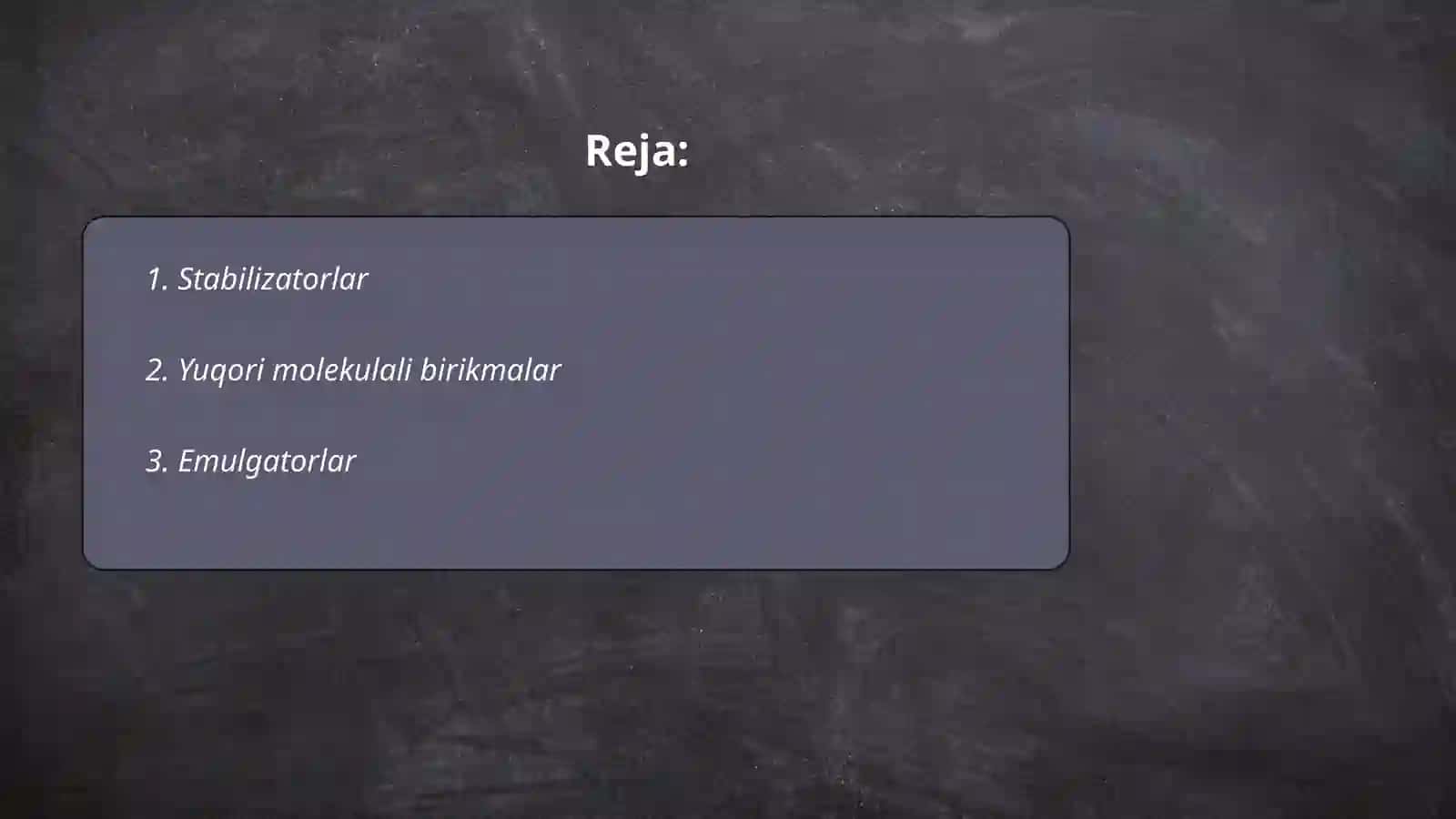 Oziq-ovqat mahsulotlarida ishlatiladigan yordamchi xom ashyolar 2