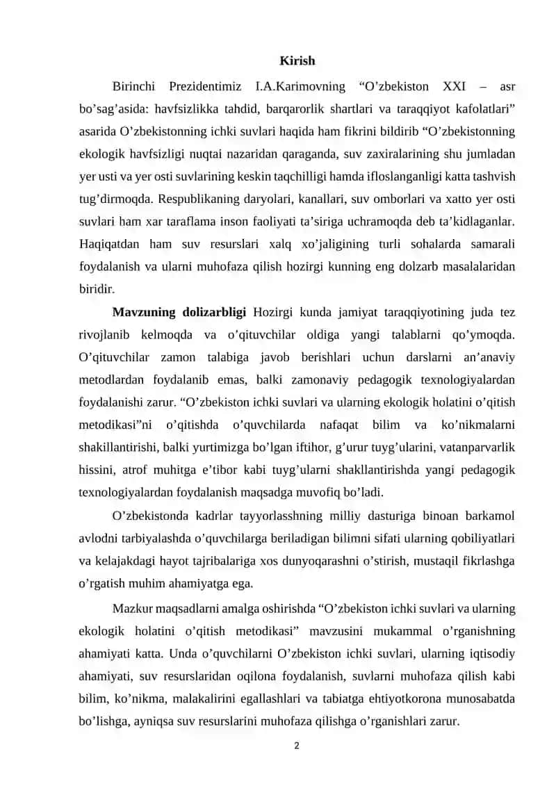 O'zbekiston ichki suvlari 2