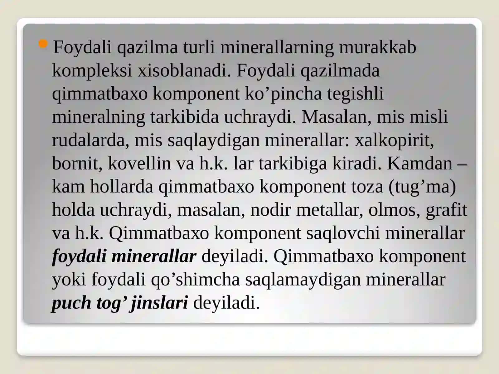 METALLURGIK ZAVODLARDA QAYTA ISHLAYDIGAN TEXNOLOGIYALAR 2