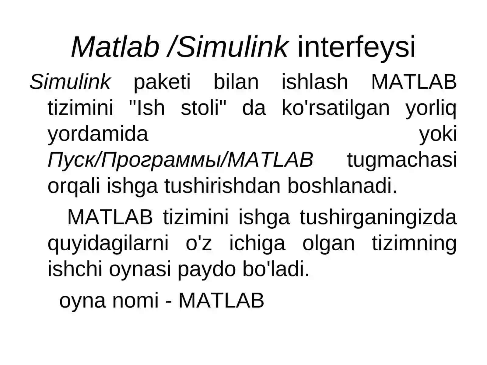 Matlab Simulink muhitida elektr tizimlarining modellarini yaratish va tadqiq qilish 2