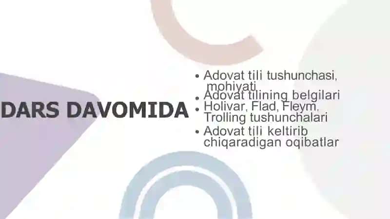 IJTIMOIY TARMOQLARDA ADOVAT TILI PARVINA OMOM 2