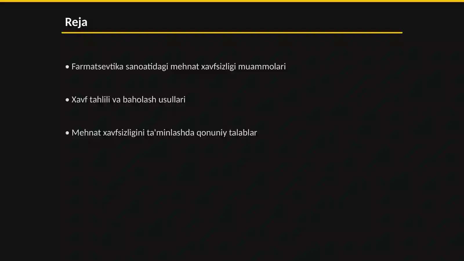 Farmatsevtika Sanoatda Mehnat xavfsizligini ta'minlash 2