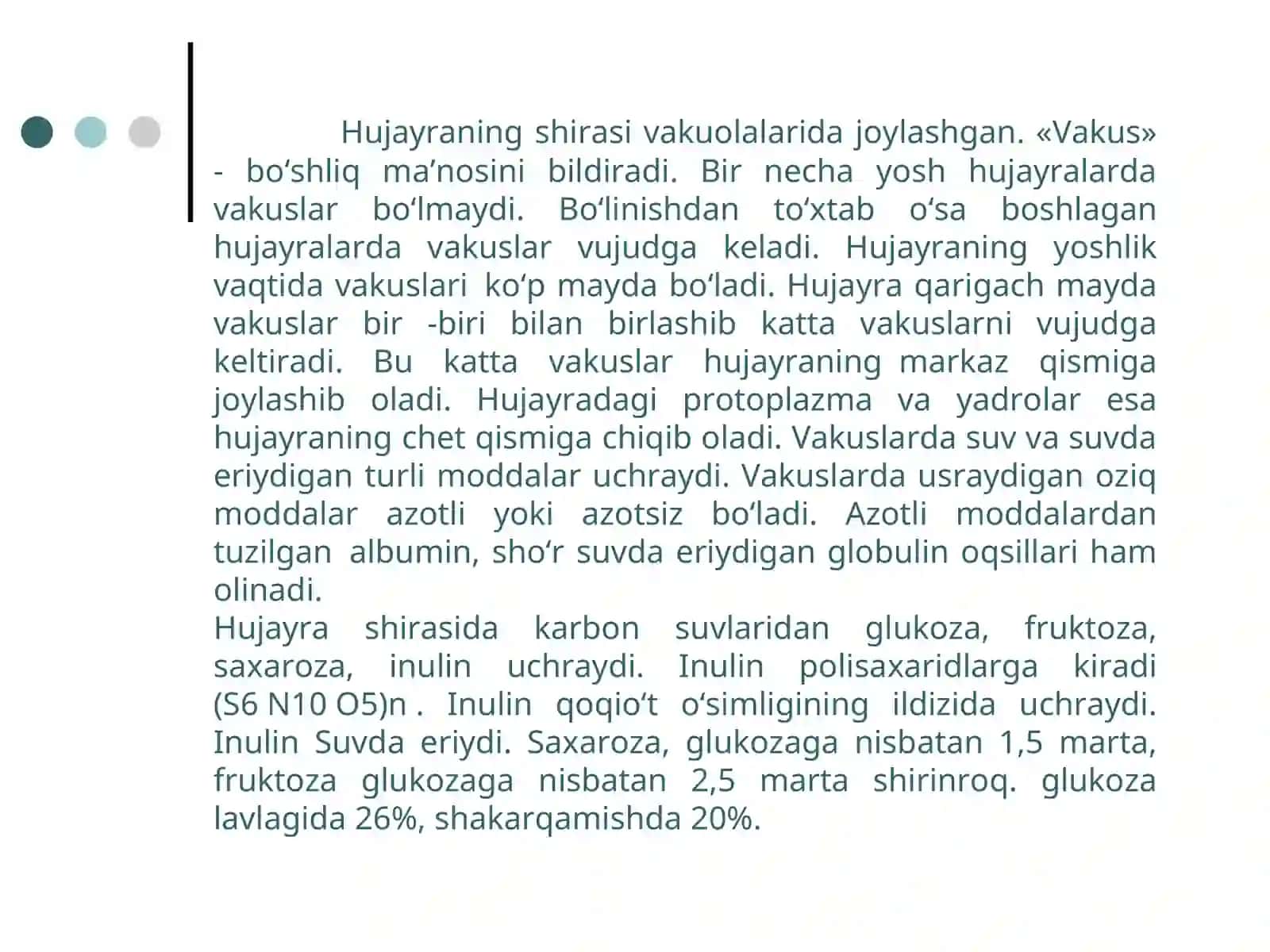 BIOLOGIYA VA O’SIMLIKLAR FIZIOLOGIYASI 2