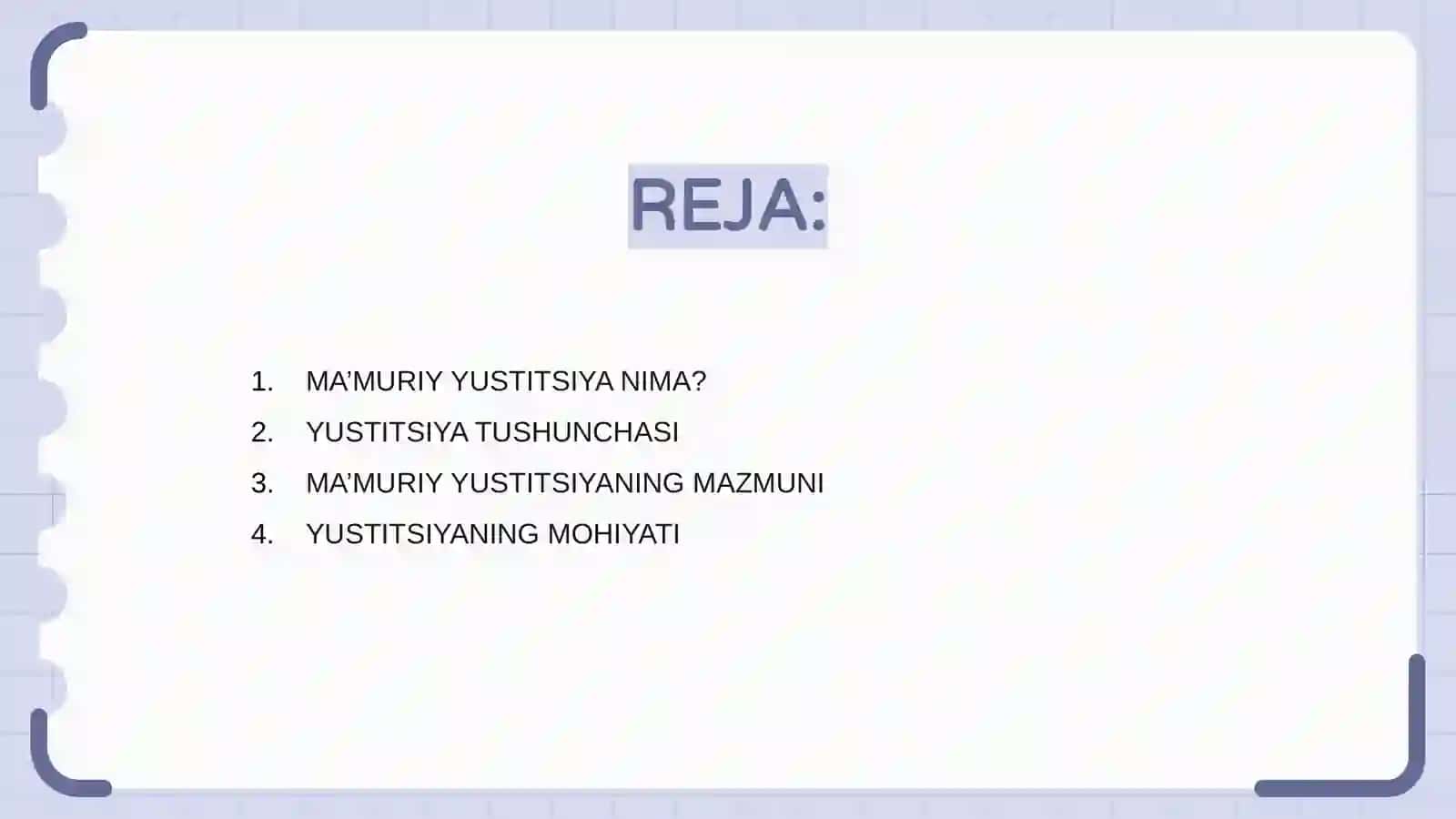 MA’MURIY YUSTITSIYA TUSHUNCHASI, MAZMUNI VA MOHIYATI 2