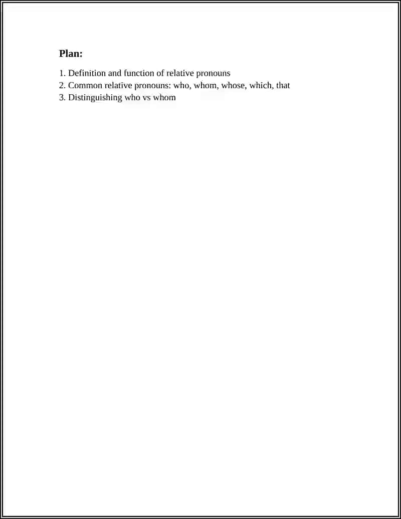 Relative Pronouns Study Guide 2