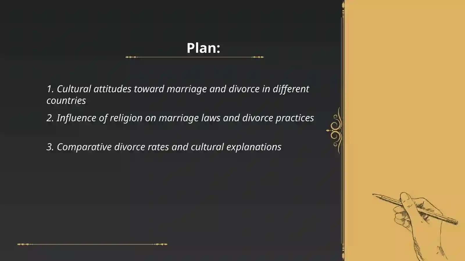 Family values marriage, divorce in different countries 2