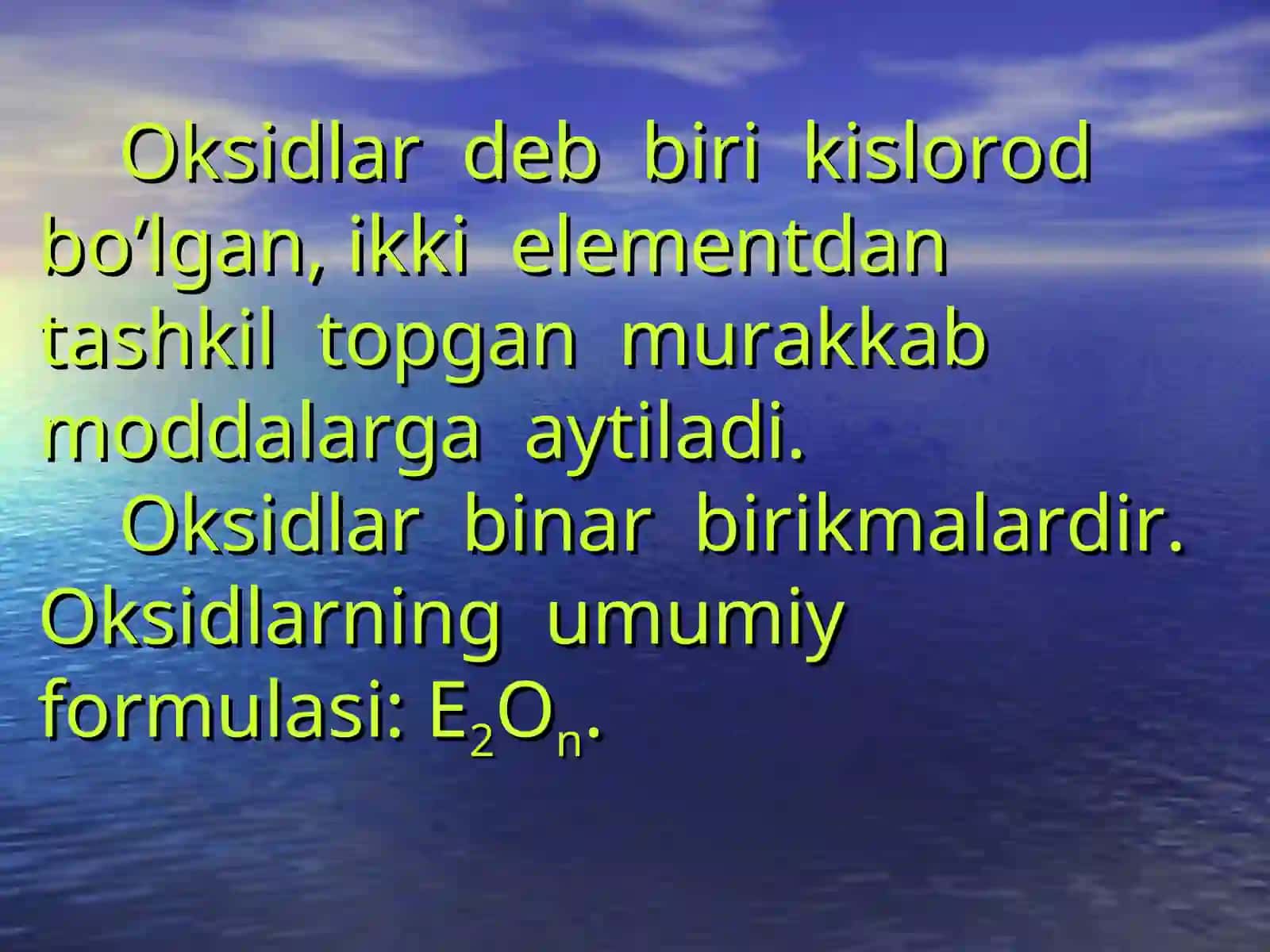 Oksidlar 2