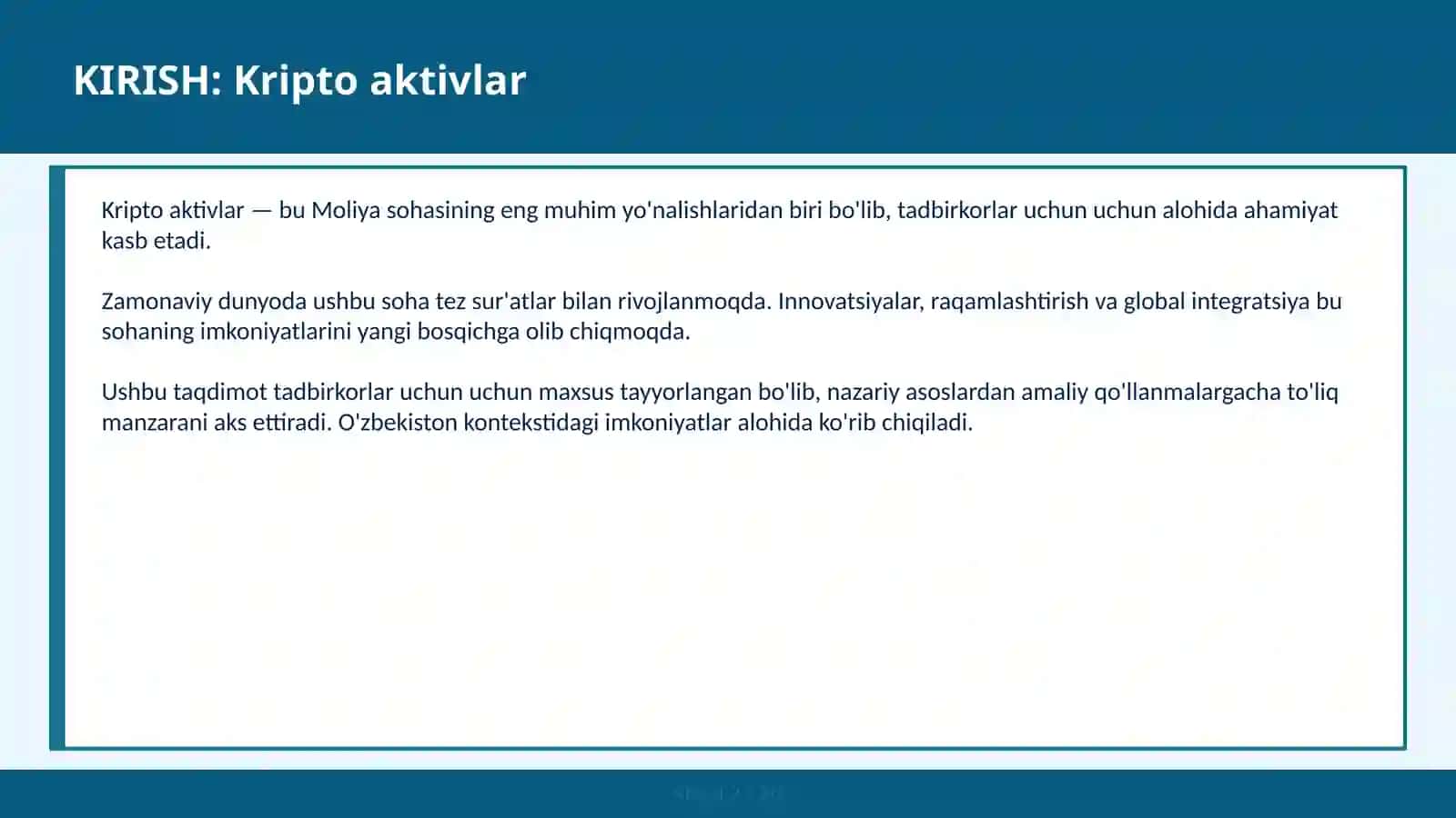 Kripto aktivlar 2