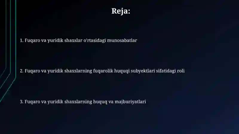 Fuqarolik huquqi subyektlari 2