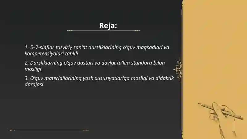 5-7 sinflar uchun tasviriy san'at darsliklari 2