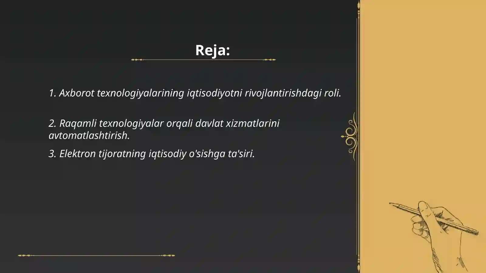 Mamlakat iqtisodiyotini rivojlanishida axborot texnologiyalarining ahamiyati 2