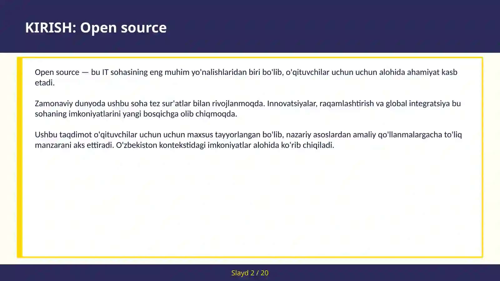 Open source 2