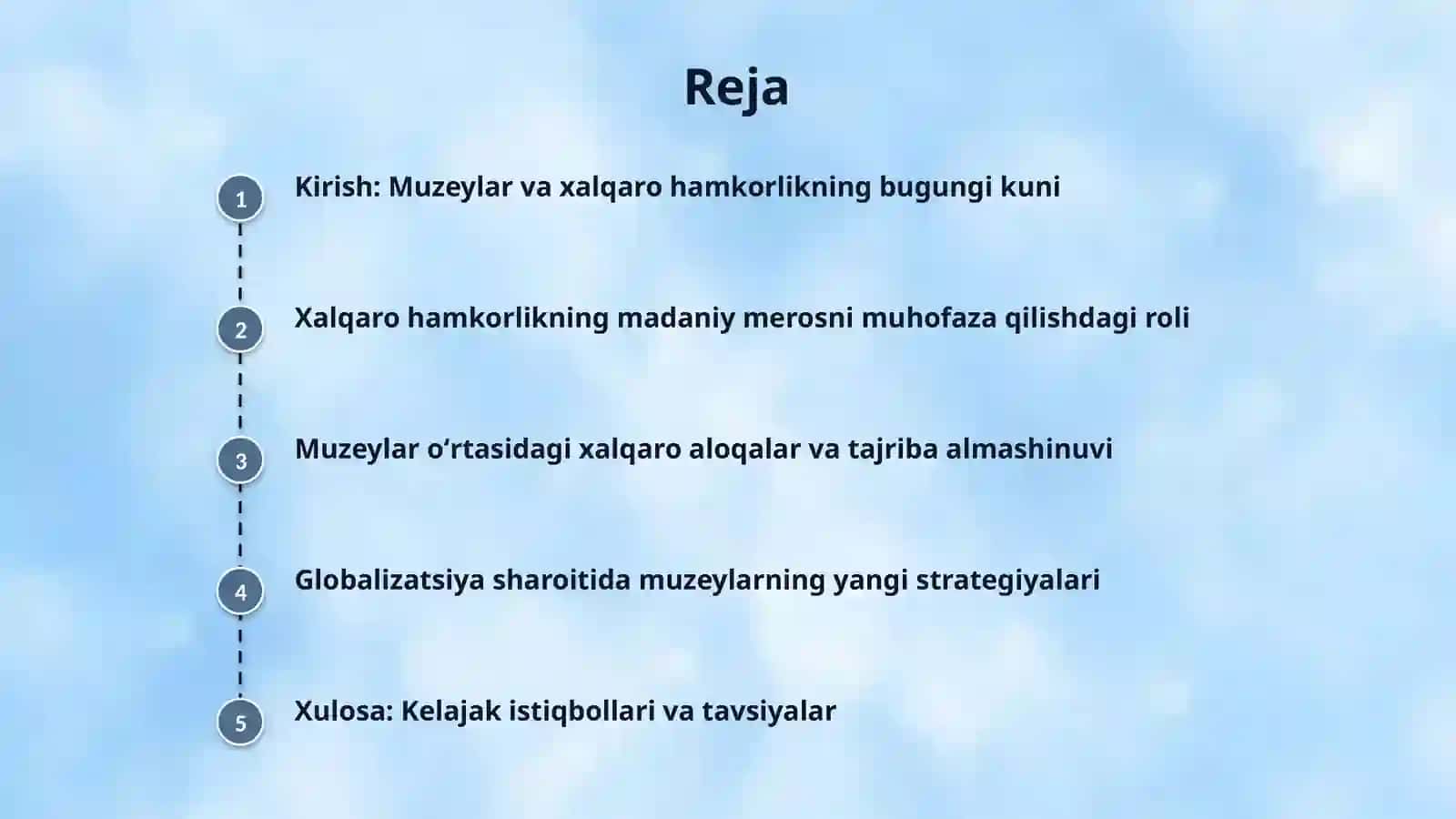 Muzey sohasini rivojlantirishda xalqaro munosabatlarning oʻrni 2