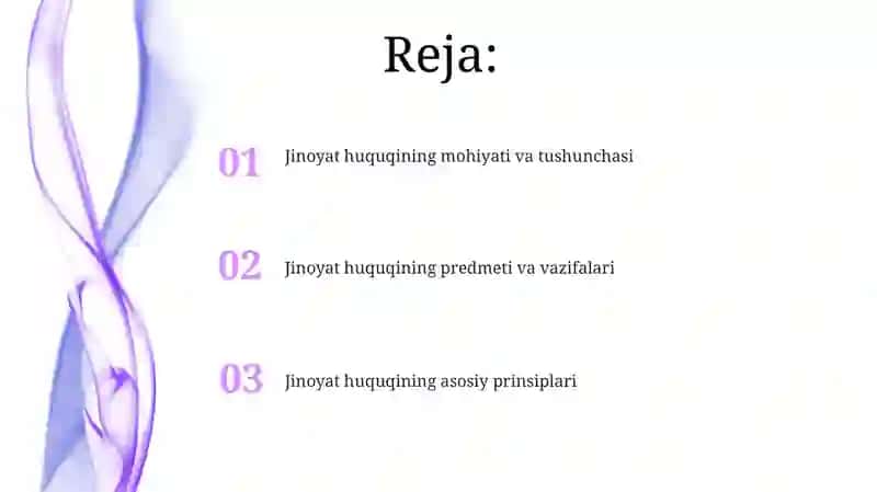 Jinoyat huquqining mohiyati va tushunchasi 2