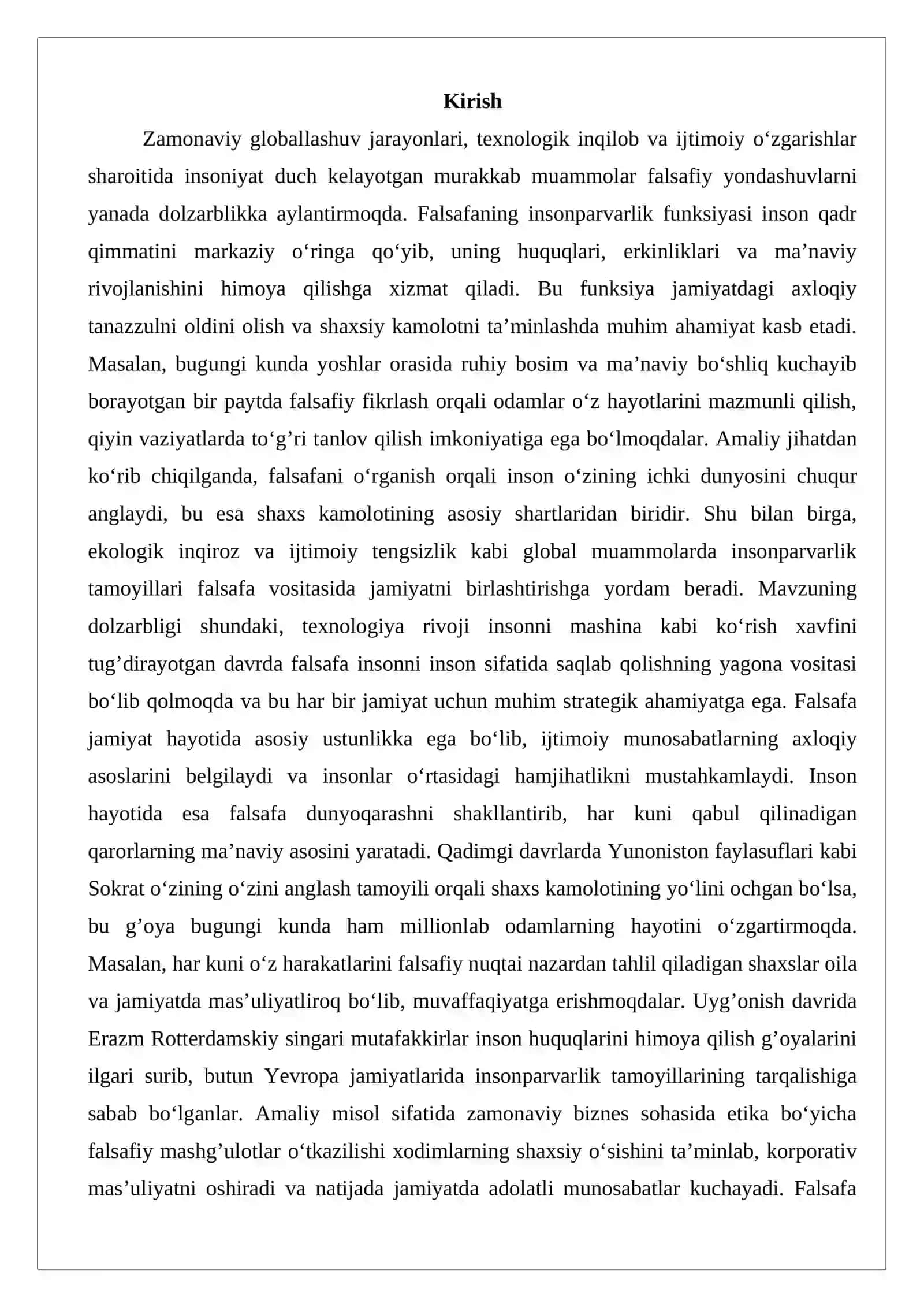 Falsafaning insonparvarlik funksiyasi va shaxs kamolotiga ta’siri 2