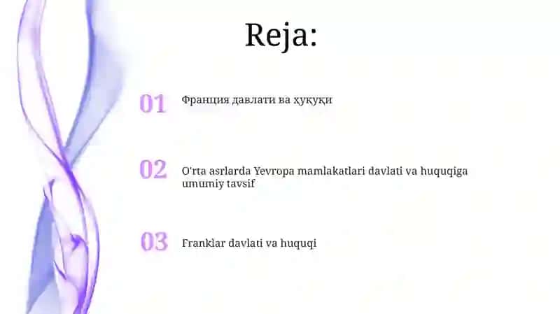 Franklar davlati va huquqi 2